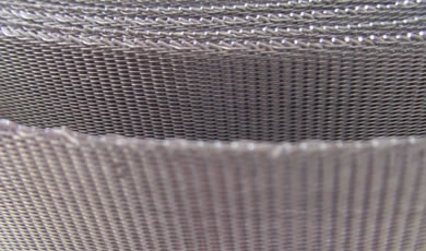 Twilled woven mesh